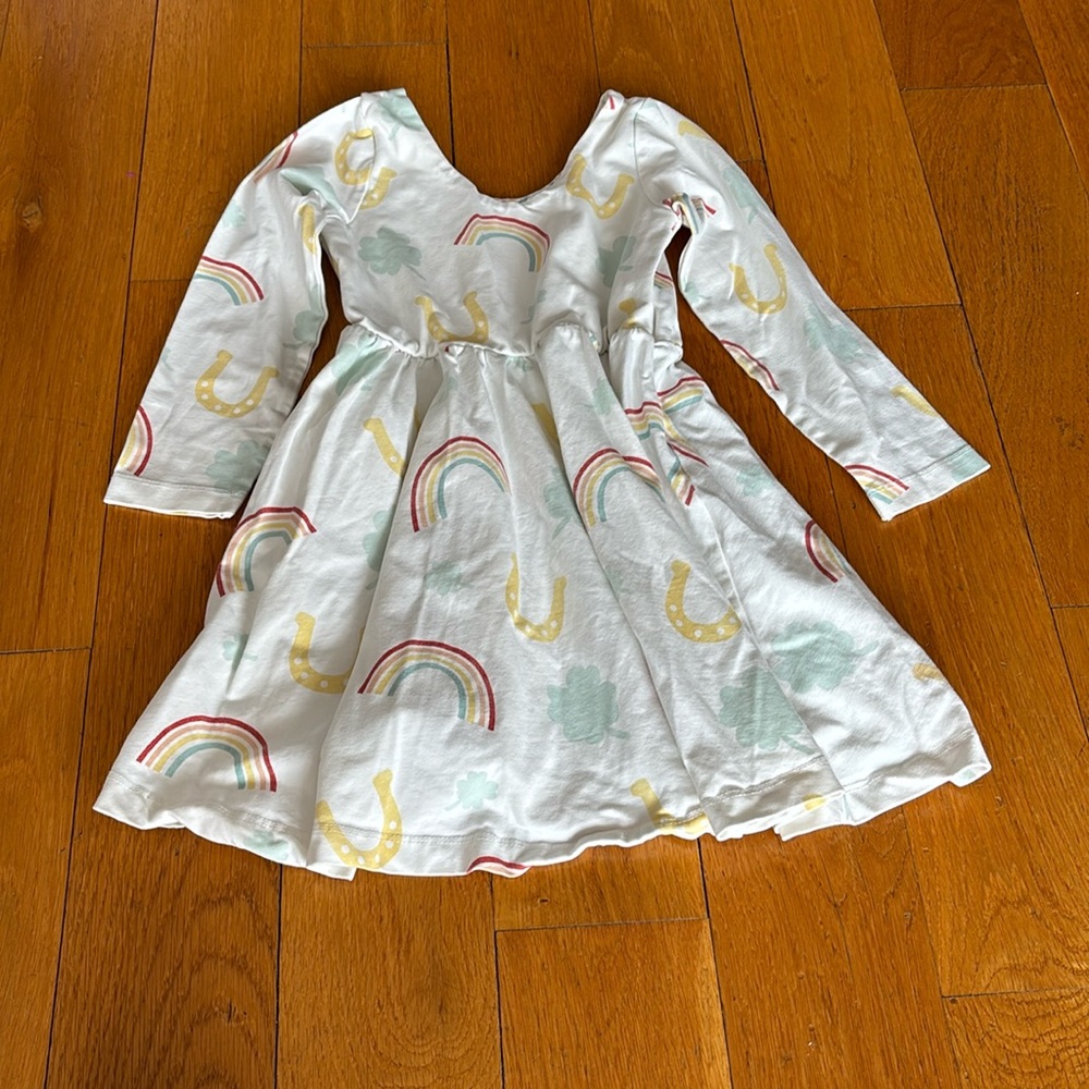 Monica and Andy Lucky Charm Long Sleeve Dress 4T